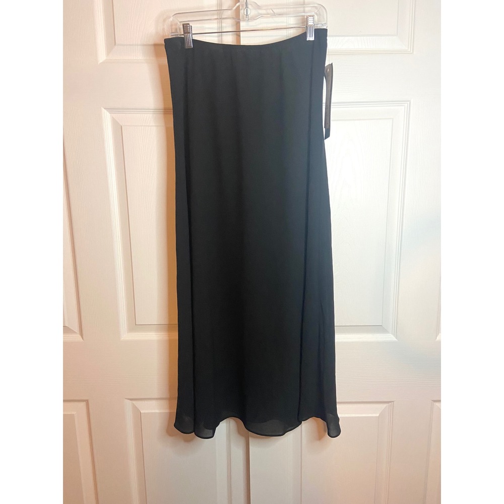 MSK Women Black Maxi Skirt Size XL NWT Made in USA 30198BJ